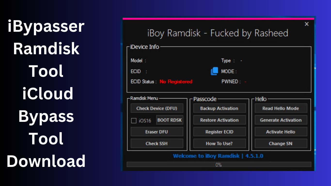 iBypasser Ramdisk Tool